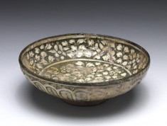 Plate with Deer Against Foliated Background