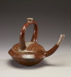Spouted Vessel with Stirrup Handle