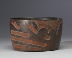 Carved Bowl with Jaguar Dragon Motif