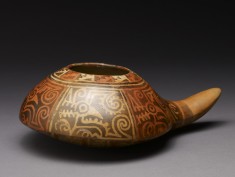 Painted Dipper Vessel