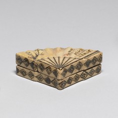 Incense Box in the Shape of a Folding Fan