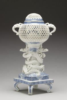 Incense Burner ("Koro") Supported by Entwined Dragons