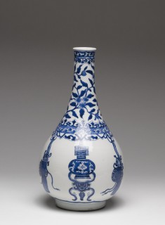 Bottle with Hanging Ornaments and Vases