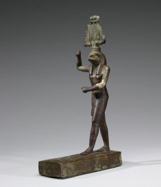 Statuette of Horus Trampling Antelope-Form Seth