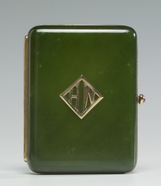 Cigarette Case in the Style of Fabergé with the Initials of Henry Walters