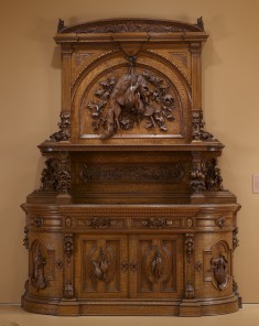 High Sideboard with Hunting Trophies