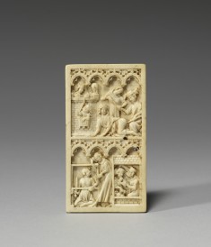 Writing Tablet with Scenes from the Lives of Virgil and Aristotle