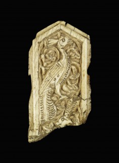 Ivory Plaque with Peacock