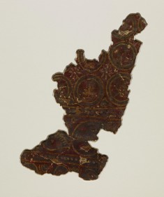 Painted Leather Fragment