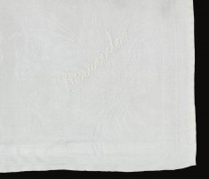 Table Napkin from Henry Walters’ Yacht "Narada"
