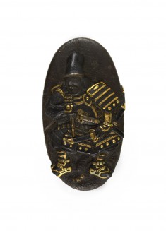 Kashira with Samurai