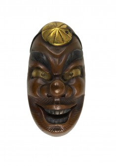 Kashira with Yamabushi Tengu Mask