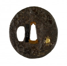 Tsuba with the Chinese Poet Tôba (Ch. Su Shi [Su Shih]) in Exile