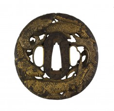 Tsuba with Carp