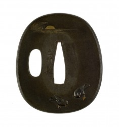 Tsuba with Doves