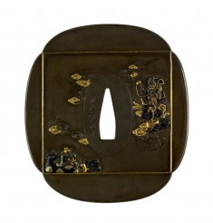 Tsuba with Tanabata Festival Decorations