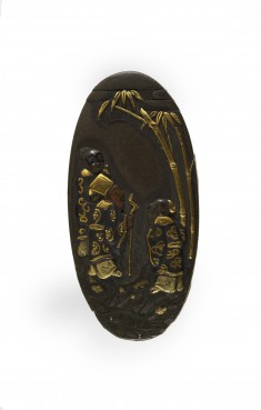Kashira with Seven Sages in a Bamboo Grove