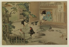 Teahouse Garden with Ladies