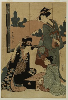 Courtesans Playing a Board Game