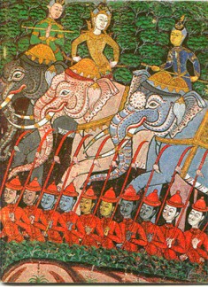 Royal Procession, Possibly a Representation of King Sanjaya from the Vessantara Jataka
