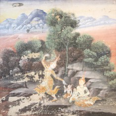 Vessantara Jataka, Chapter 4: Vessantara, Maddi, Jali, and Kanha Enter the Forest
