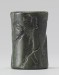 Thumbnail: Cylinder Seal with Figures Wrestling Animals