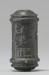 Thumbnail: Cylinder Seal with Figures, One Seated, and Inscriptions