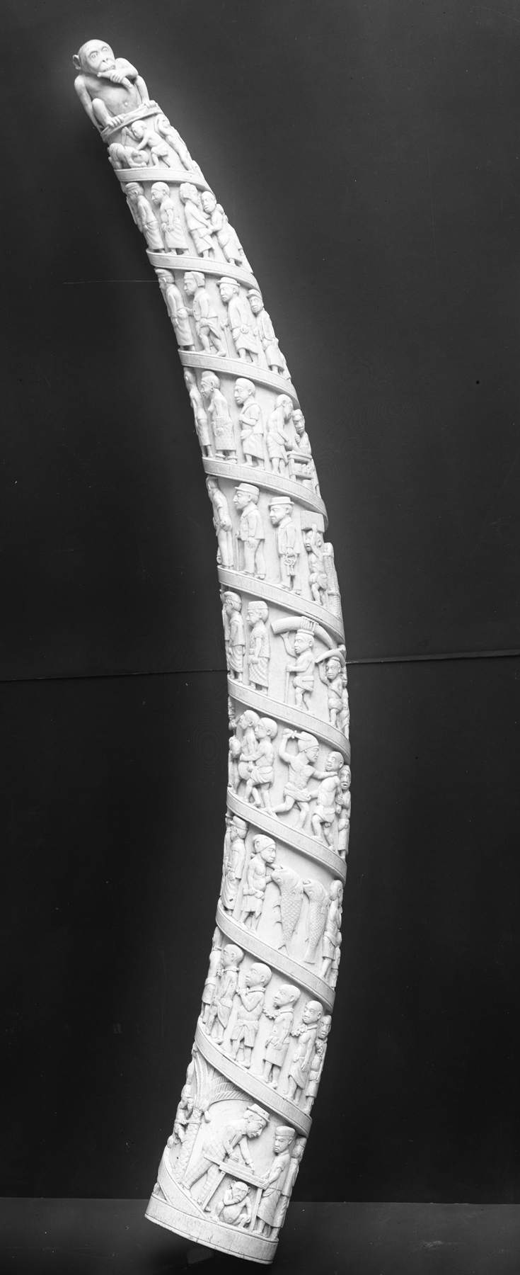 Elephant Tusk with Scenes of African life The Walters Art Museum