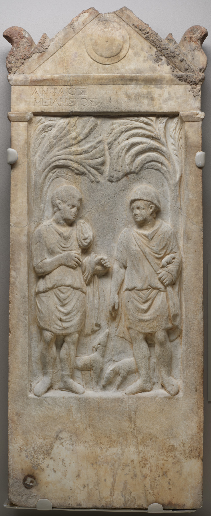 Funeral Stele of Antaios Meilesios The Walters Art Museum