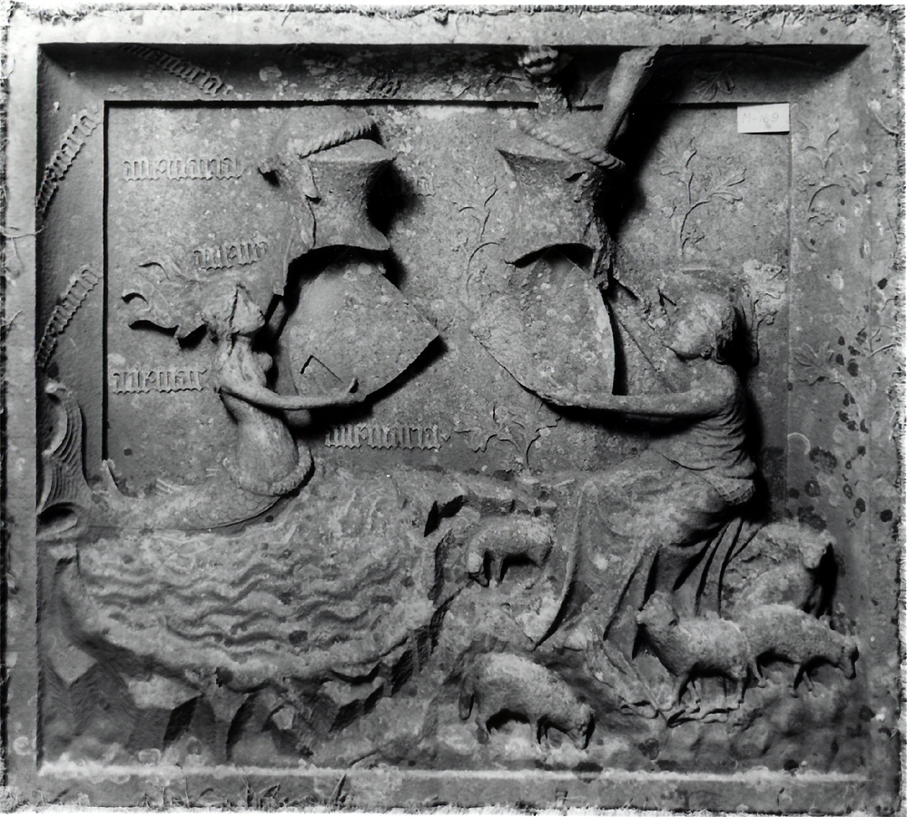 Image for Relief with Allegory Featuring a Mermaid and Shepherdess