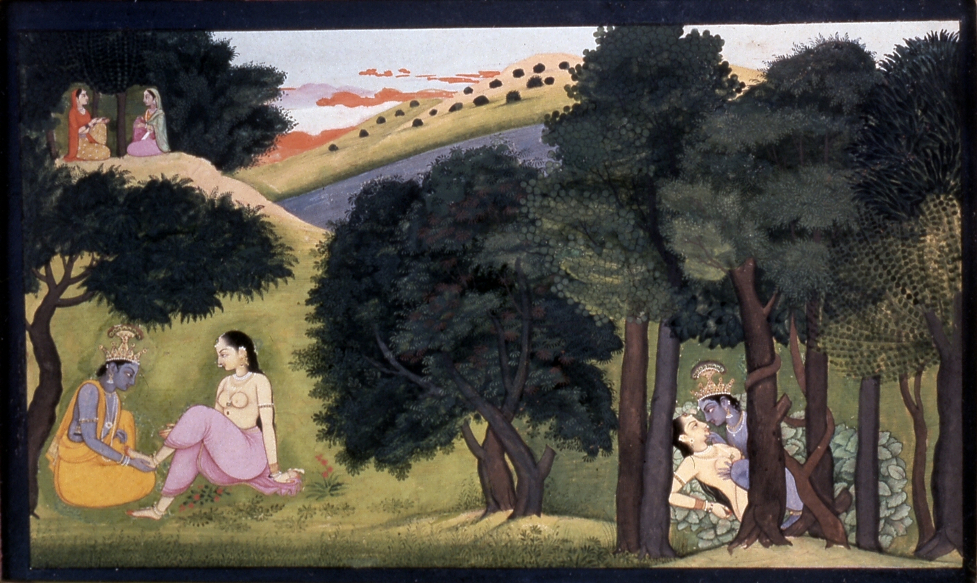 Image for Krishna and Radha as Lovers, from a "Gitagovinda" Series