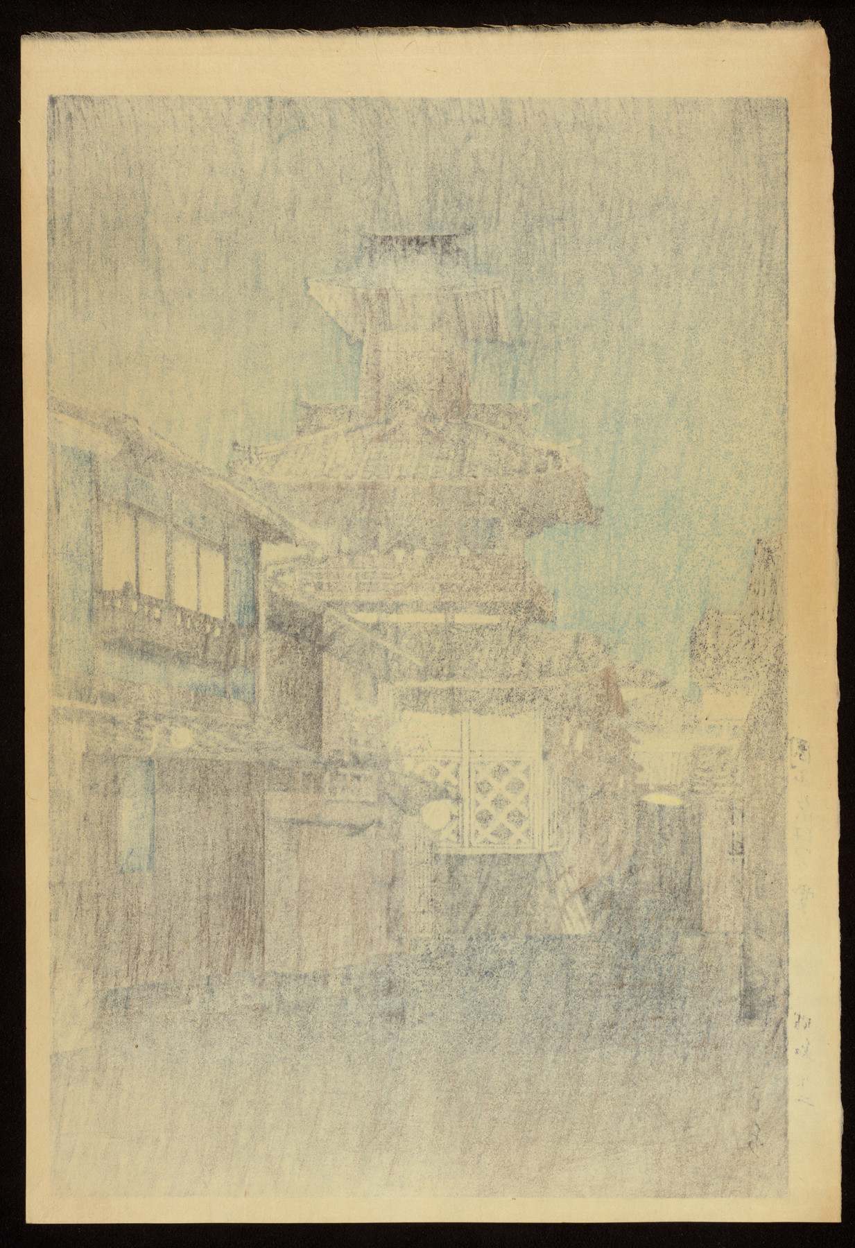 Image for Bell Tower in Rain, Okayama, 1947