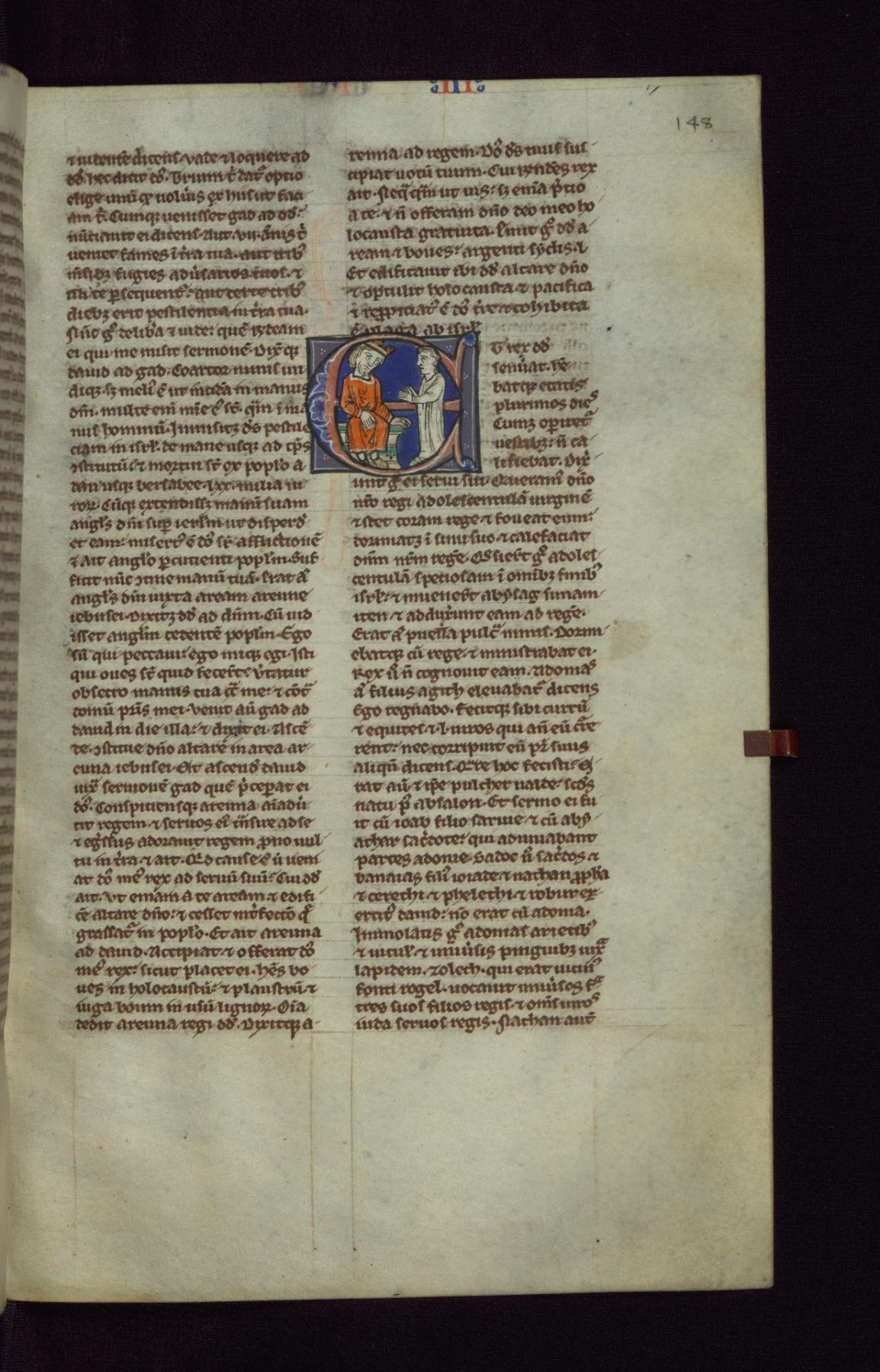 Image for Historiated Initial "E" with David with Abishag