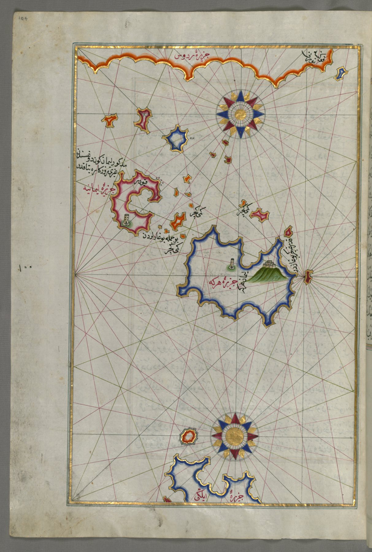 Image for Map of Chalkis Island Off Rhodes Island
