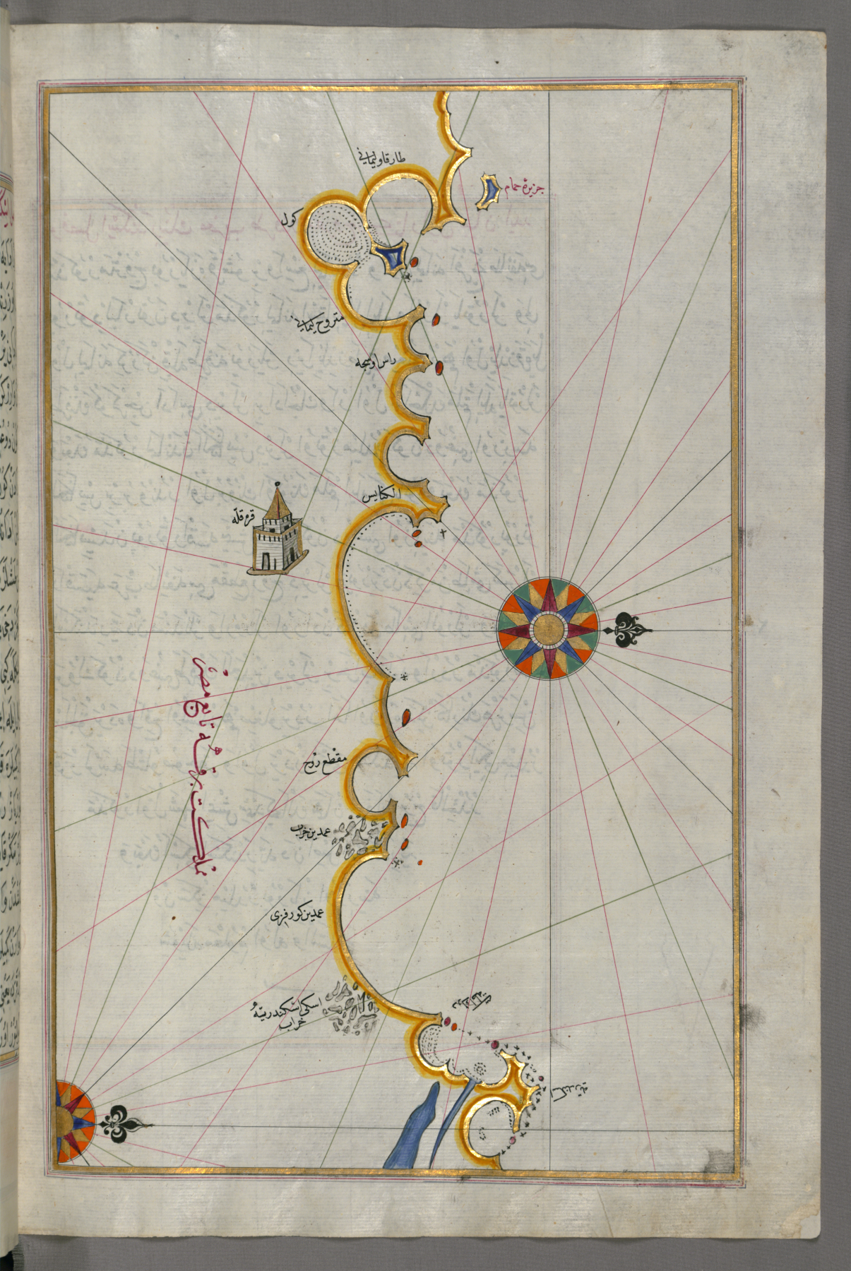 Image for Map of the Egyptian Coast From Matruh East Towards Alexandria