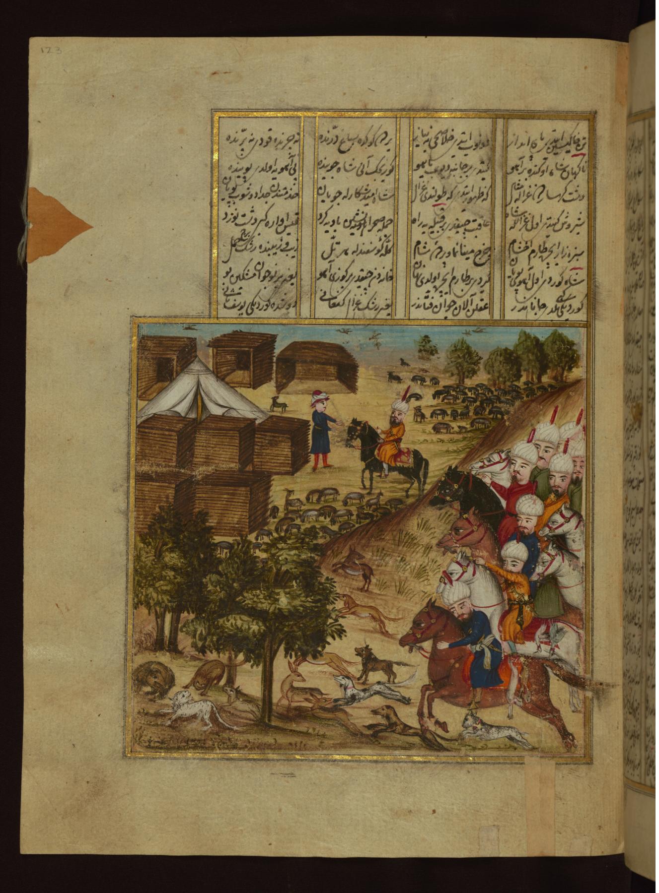 Image for Sultan Mahmud on Horseback Speaking with Ayaz
