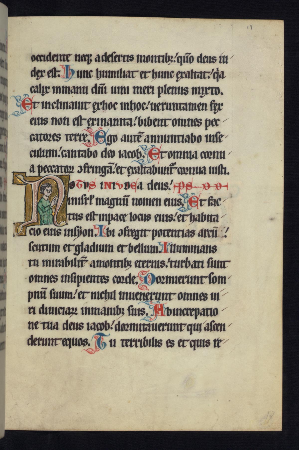 Image for Historiated Initial "N" with an Apostle