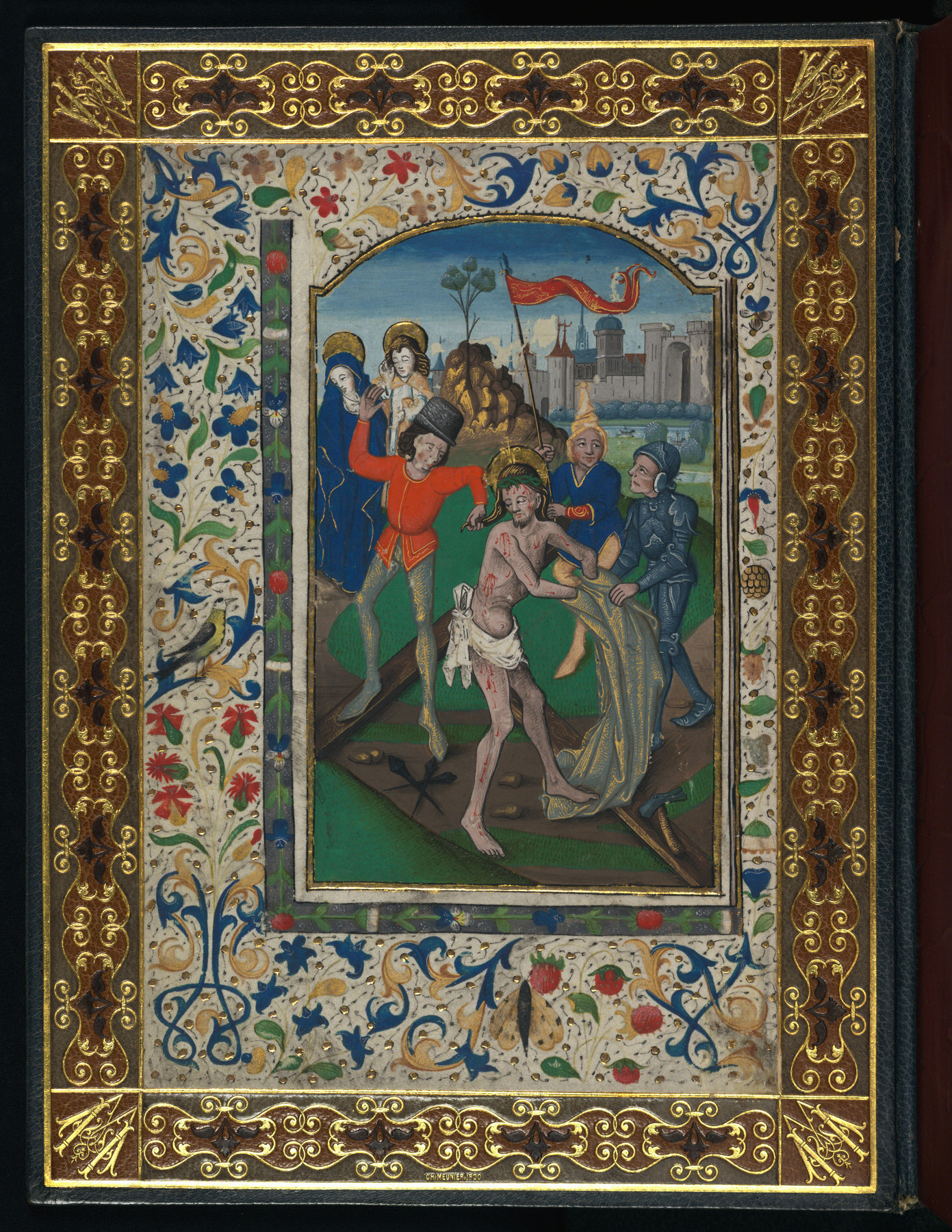 Image for Two folios from Book of Hours: The Pentecost and The Virgin at the Loom