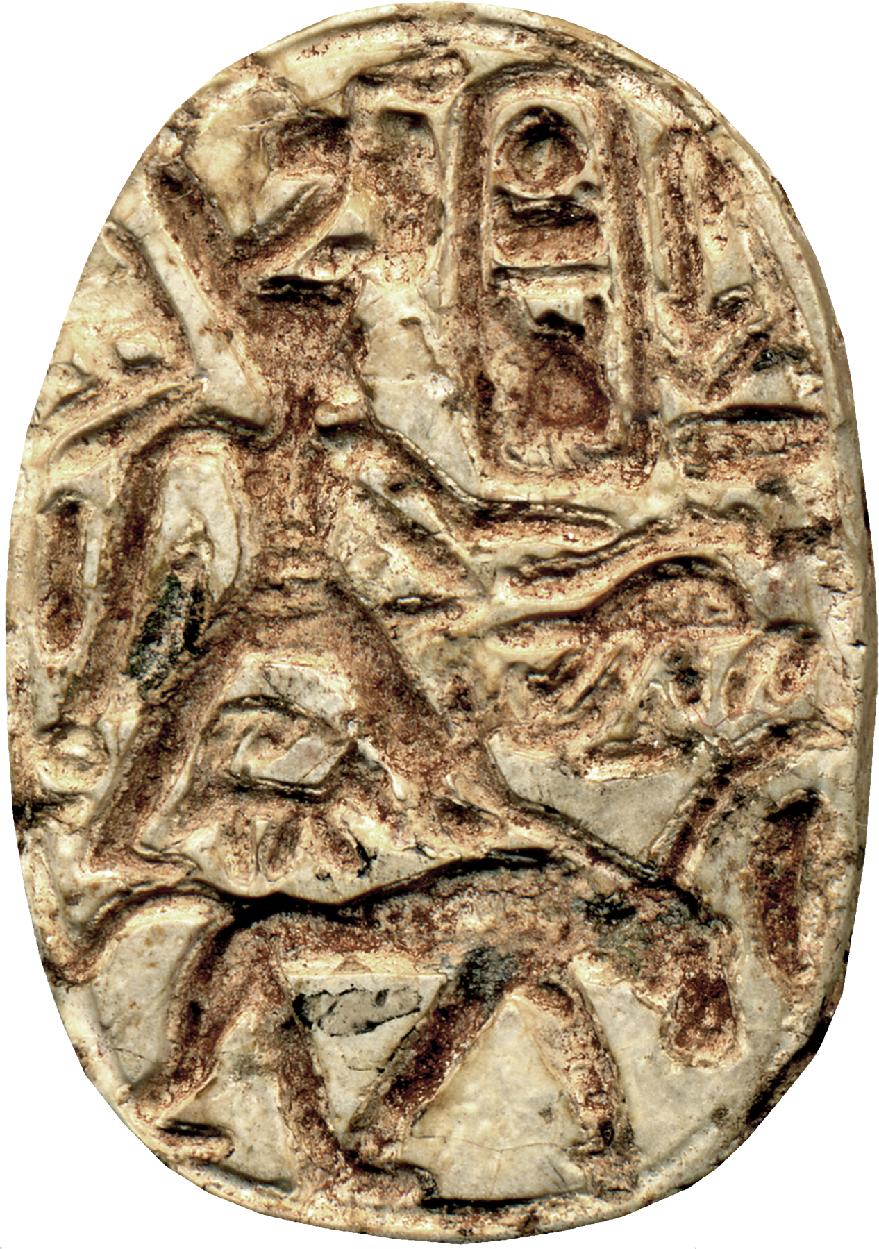 Image for Scarab with the Cartouche of Thutmosis III (1479-1425 BC)