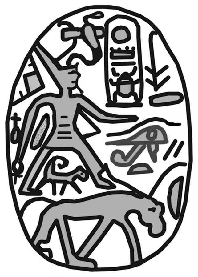 Image for Scarab with the Cartouche of Thutmosis III (1479-1425 BC)