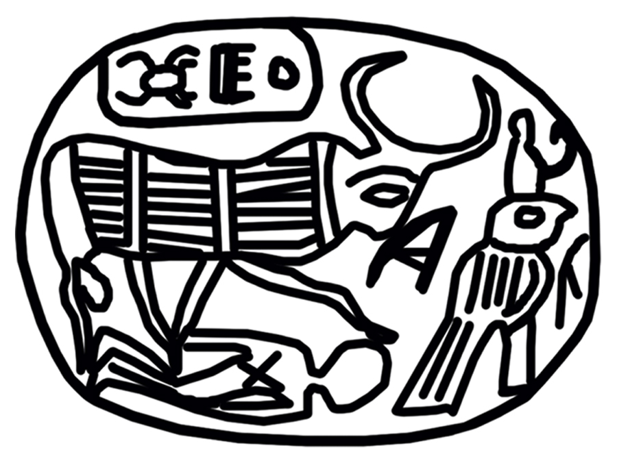 Image for Scarab with King as Bull Motif