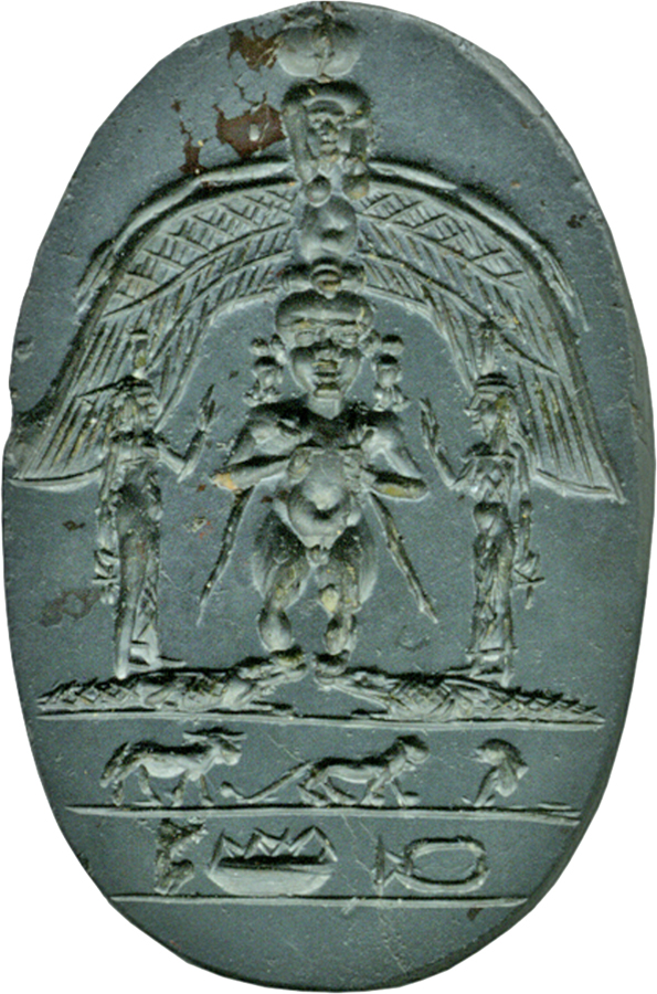 Image for Intaglio with Pataikos, Isis, and Nephthys