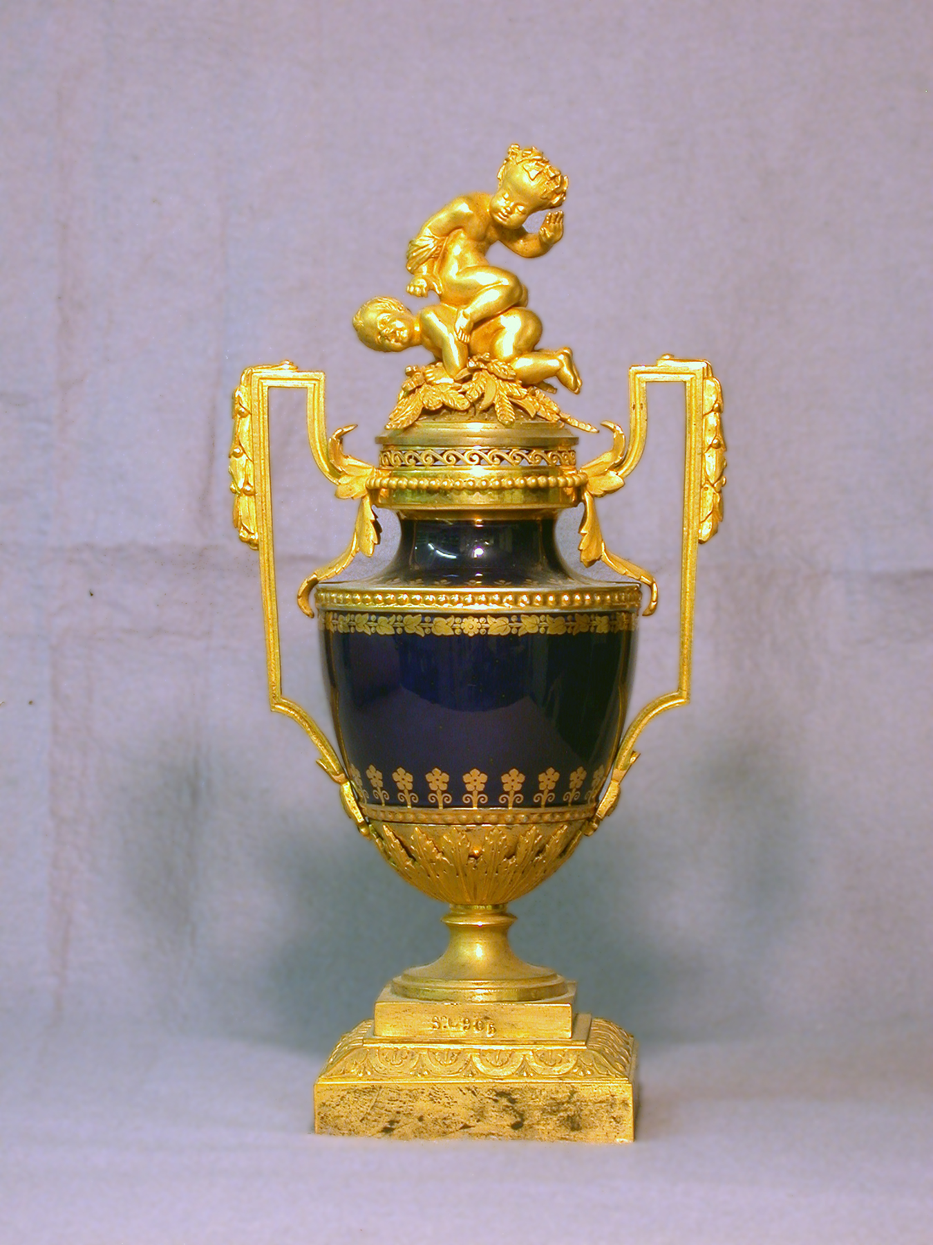 Image for Urn with Ormolu Mounts and Two Putti