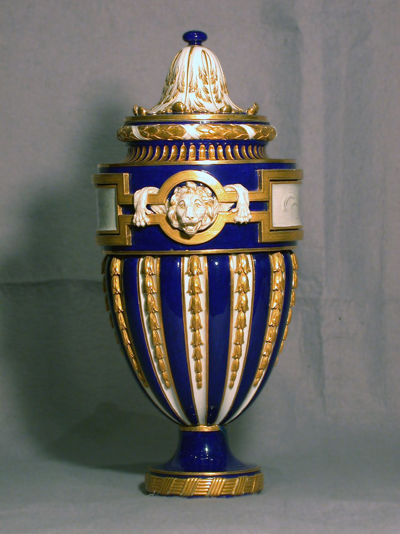 Image for One of a Pair of Vases (Vase à tête de lion)