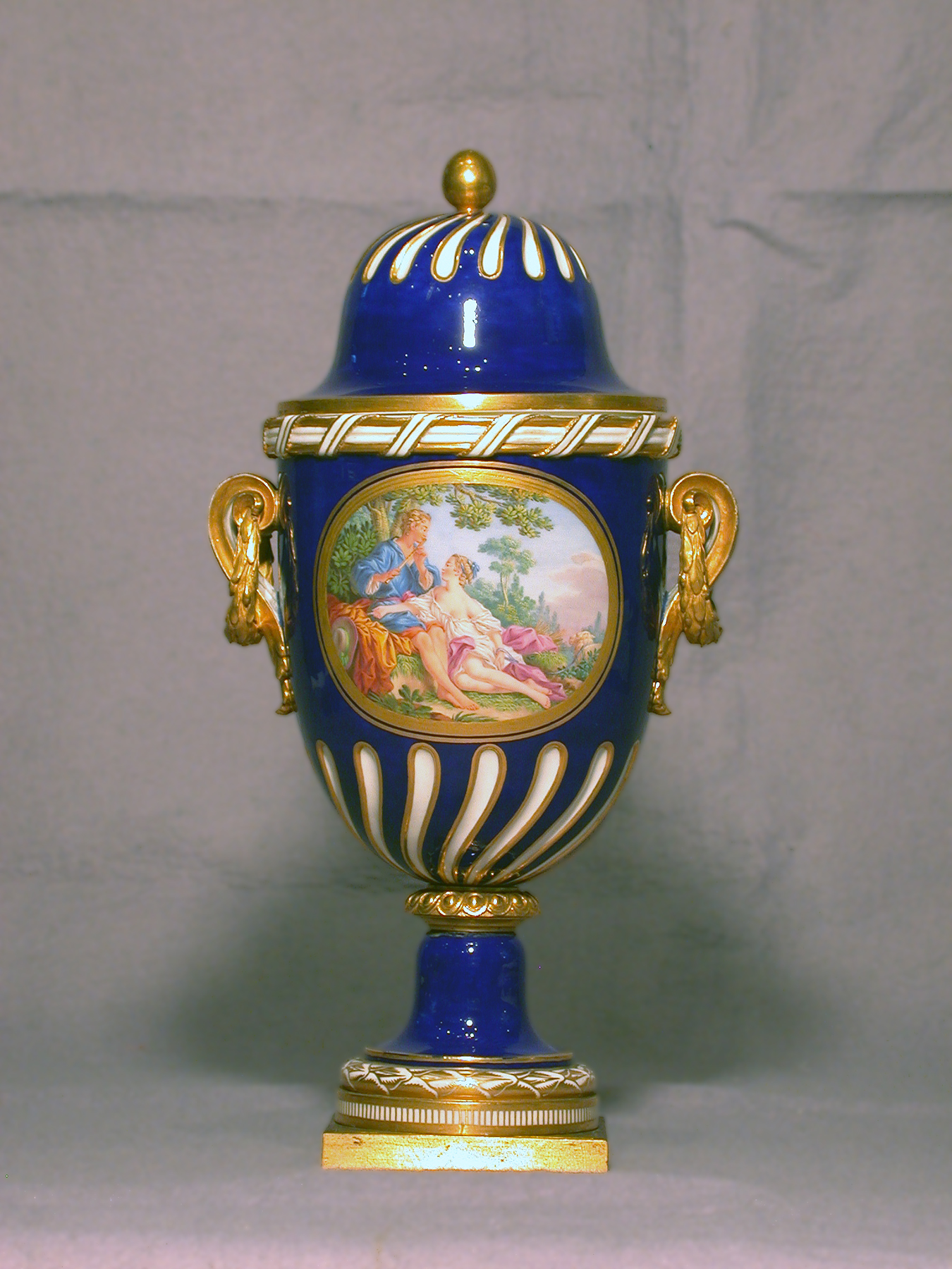 Image for One of a Pair of Vases (Vase à feuilles de laurier)