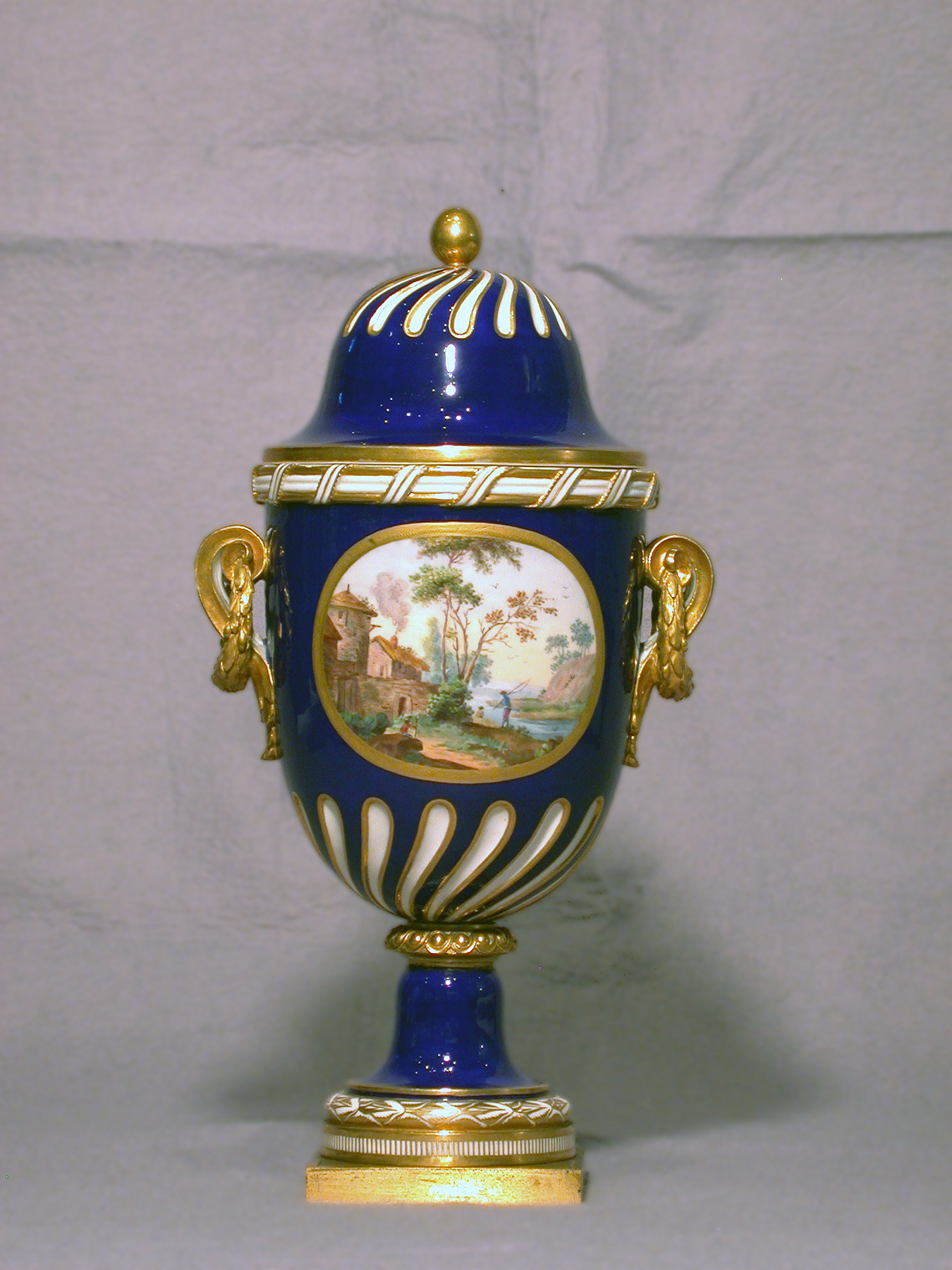 Image for One of a Pair of Vases (Vase à feuilles de laurier)