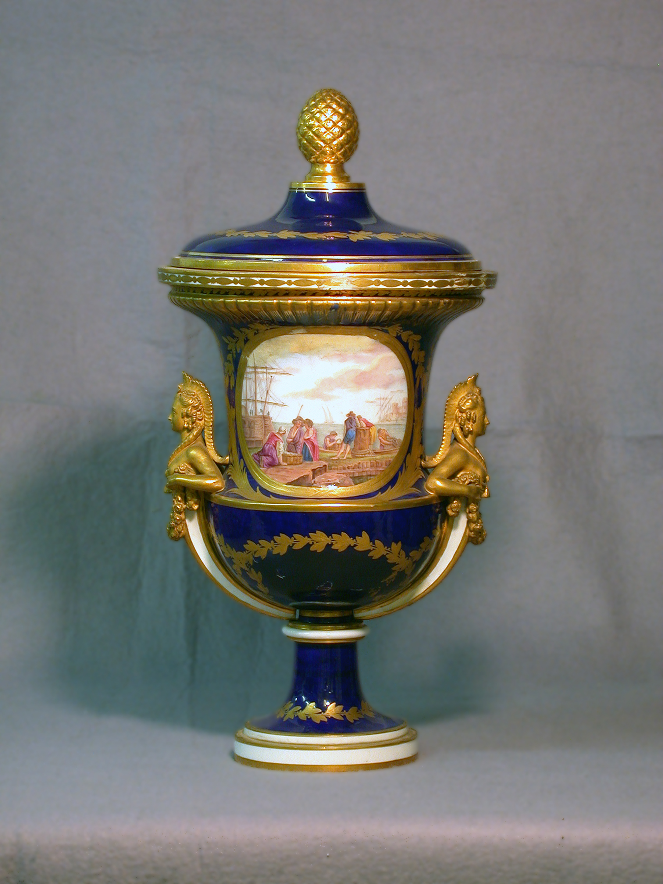 Image for Vase with Cover (Vase momies à ornements)