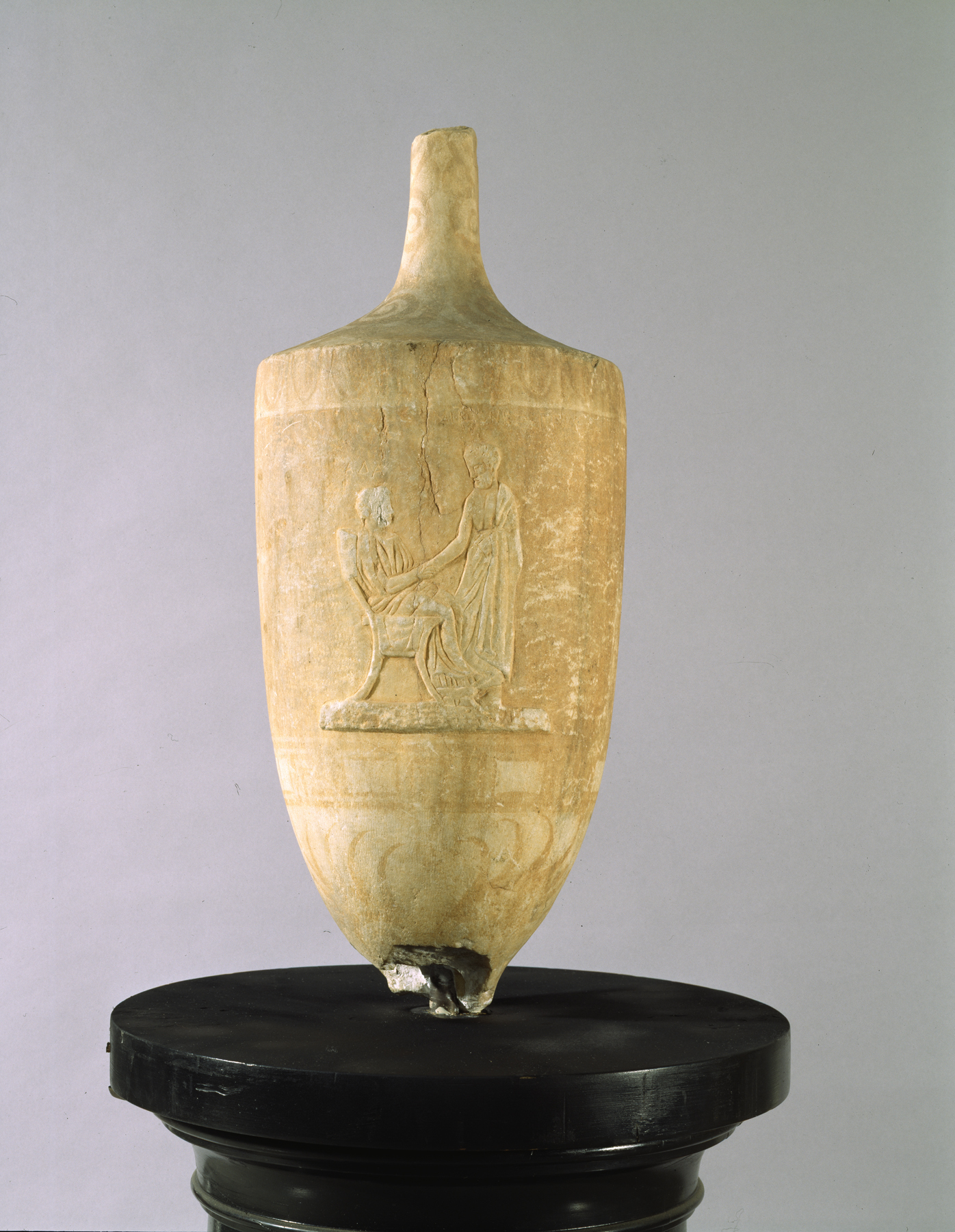 Image for Lekythos with Seated and Standing Figures