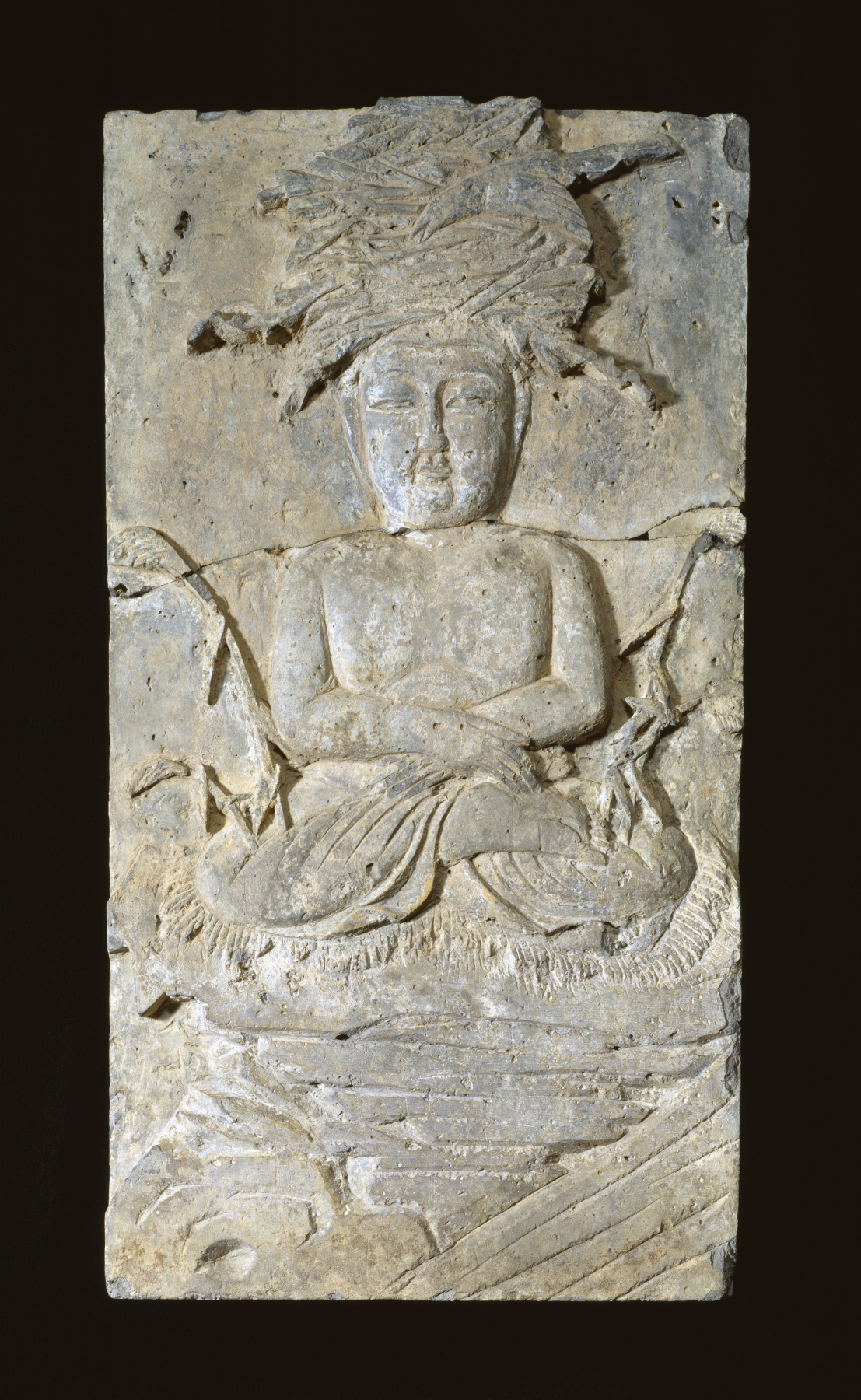 Image for One of Fifteen Reliefs from a Buddhist Monument: A Monkey Making an Offering