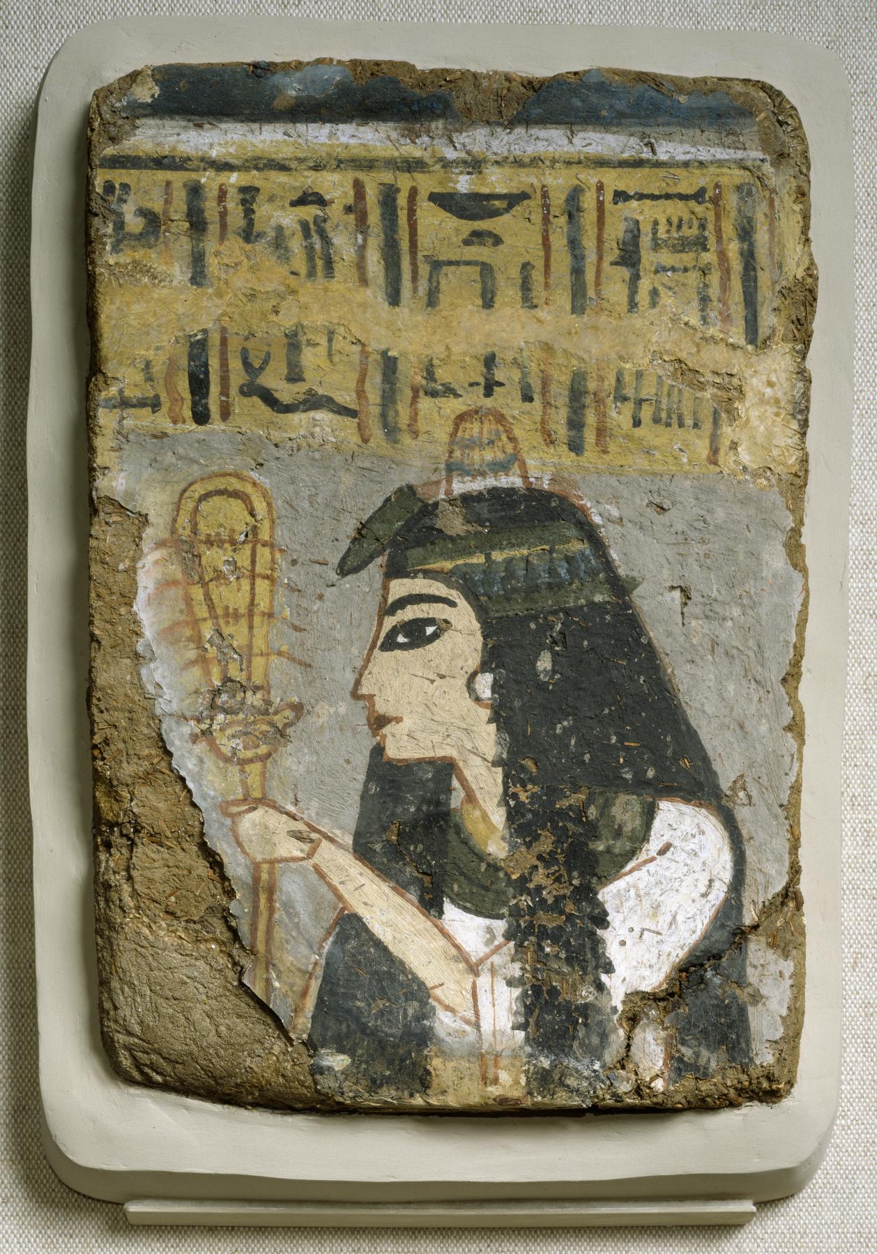 Image for Wall Painting: Woman Holding a Sistrum